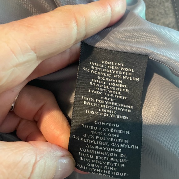 NWT Vince Camuto wool trench dress coat - Picture 8 of 9